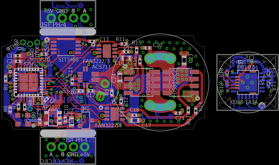 PCB para test LibreServo