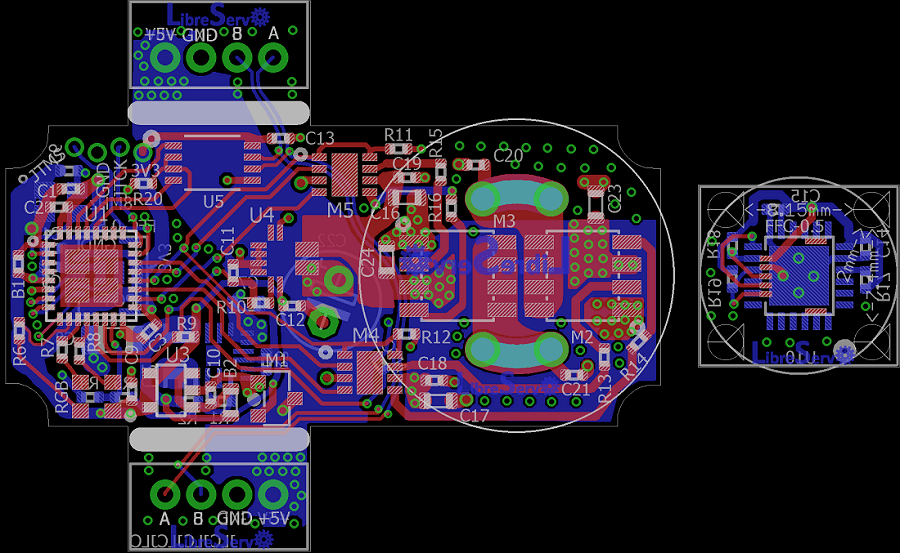 LibreServo v2.1 PCB