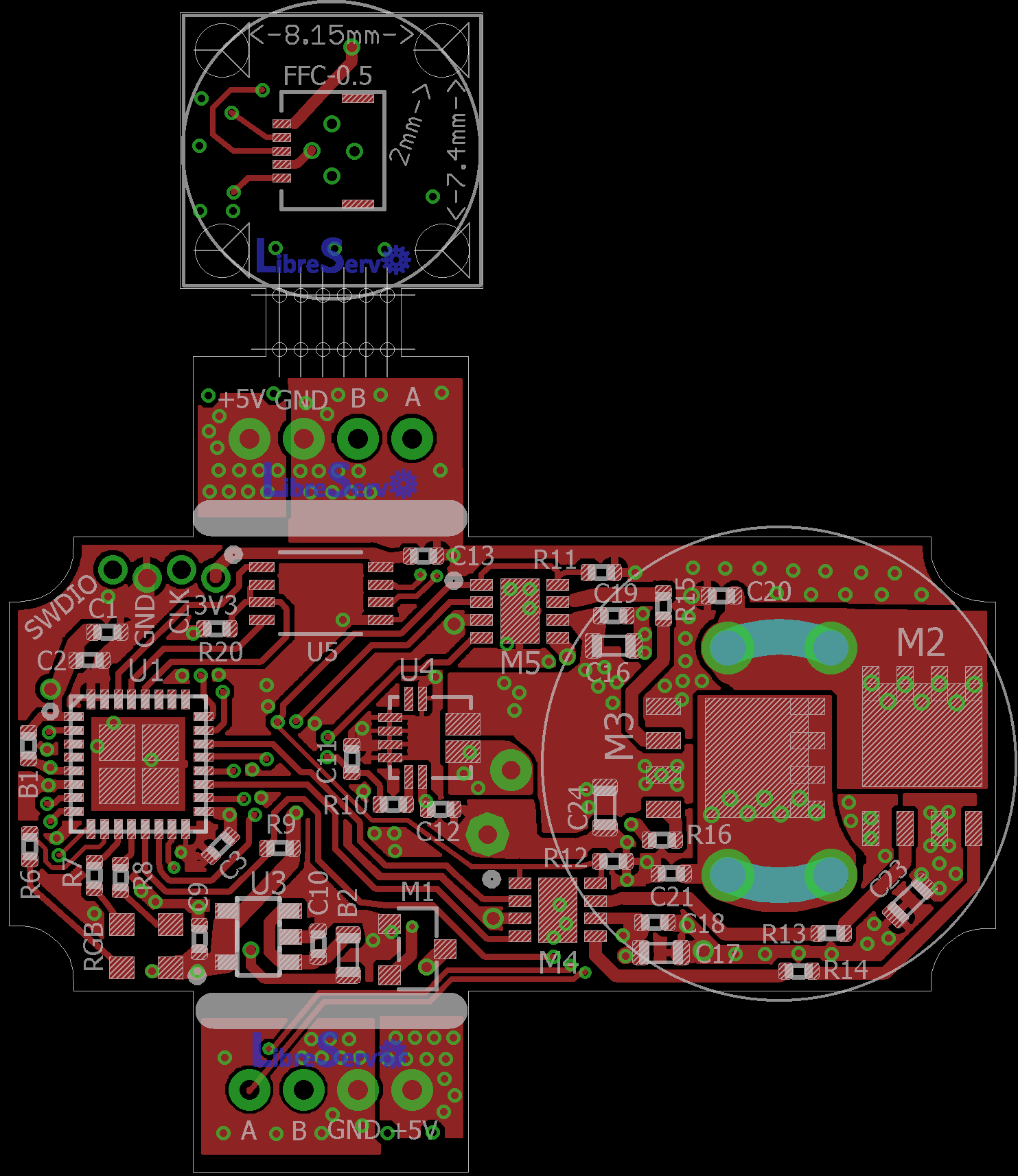 LibreServo v2.3 schematics. Candidate version | LibreServo