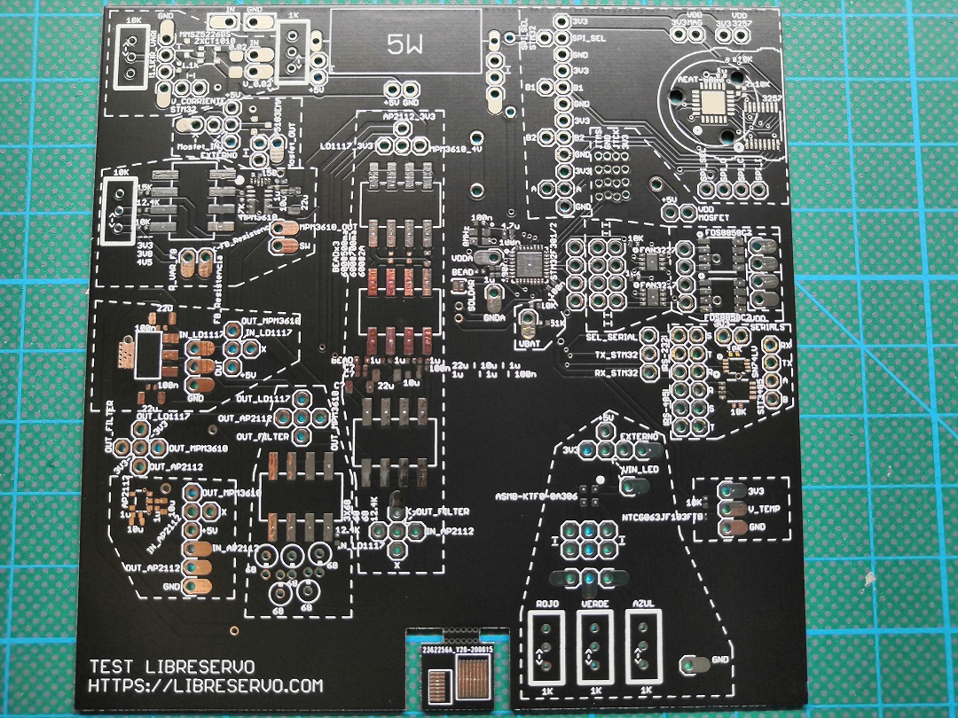 LibreServo test PCB