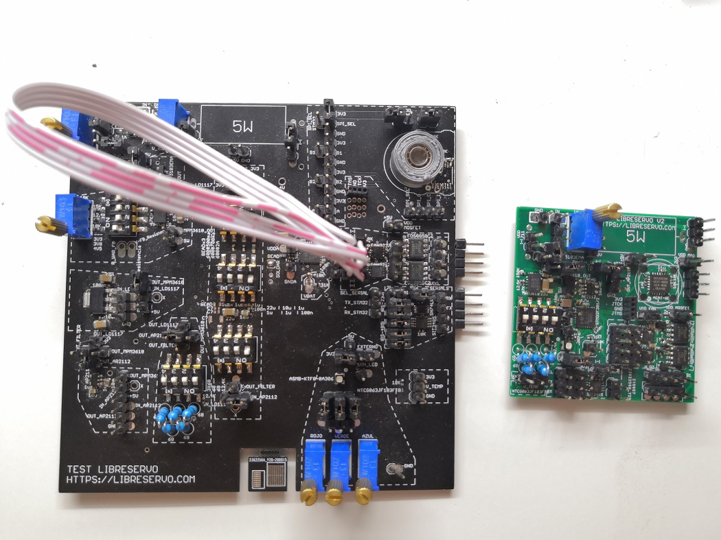 Comparison PCB Test v1 vs v2