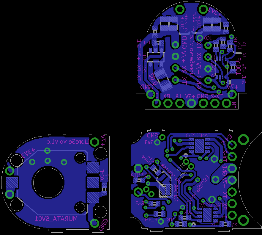 Desingns, schematics and PCB | LibreServo