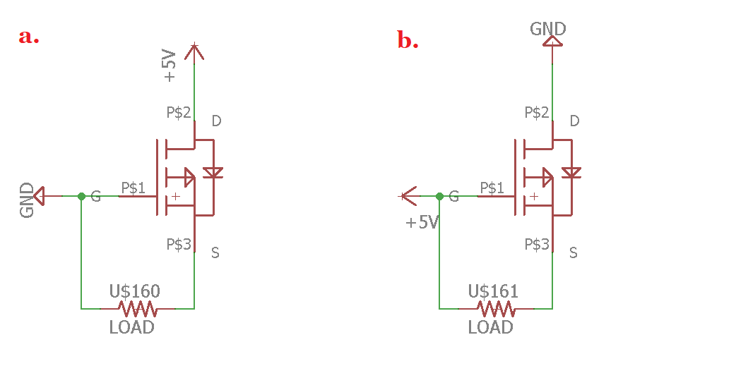 Protección polaridad mosfet p