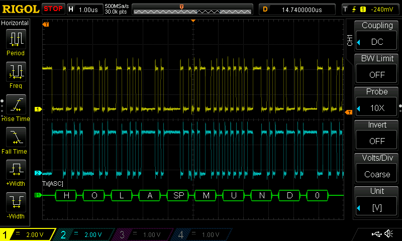 RS-485 9 Mbps Hello World